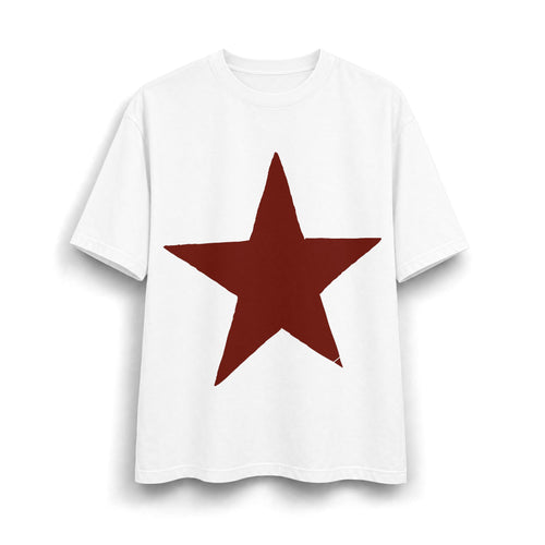 Oversize Grunge Star Y2K Tee / Distressed Americana Y2K Shirt