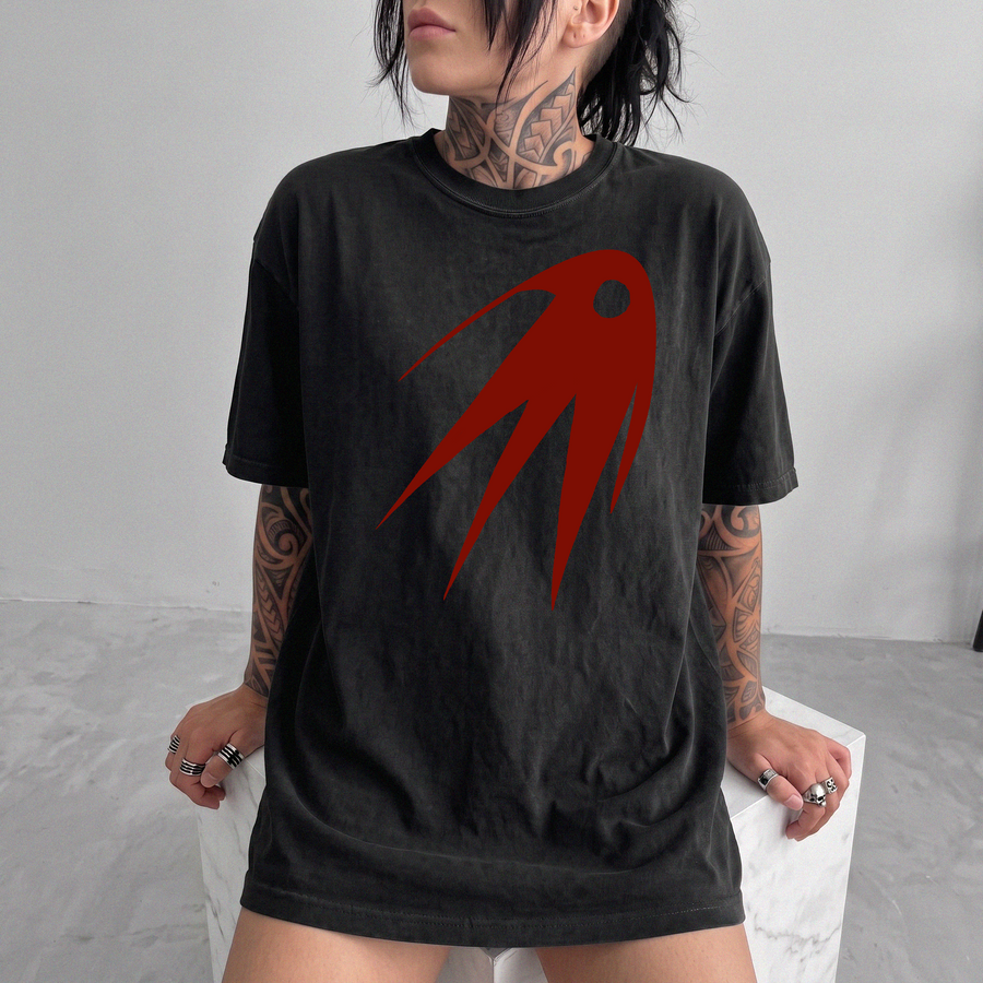 Y2K Meteor Grunge Tee / Grunge Cosmic Streetwear Shirt