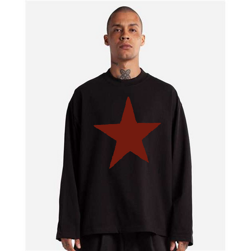 Faded Grunge Star Long sleeve / Y2K Distressed Star Long Sleeve