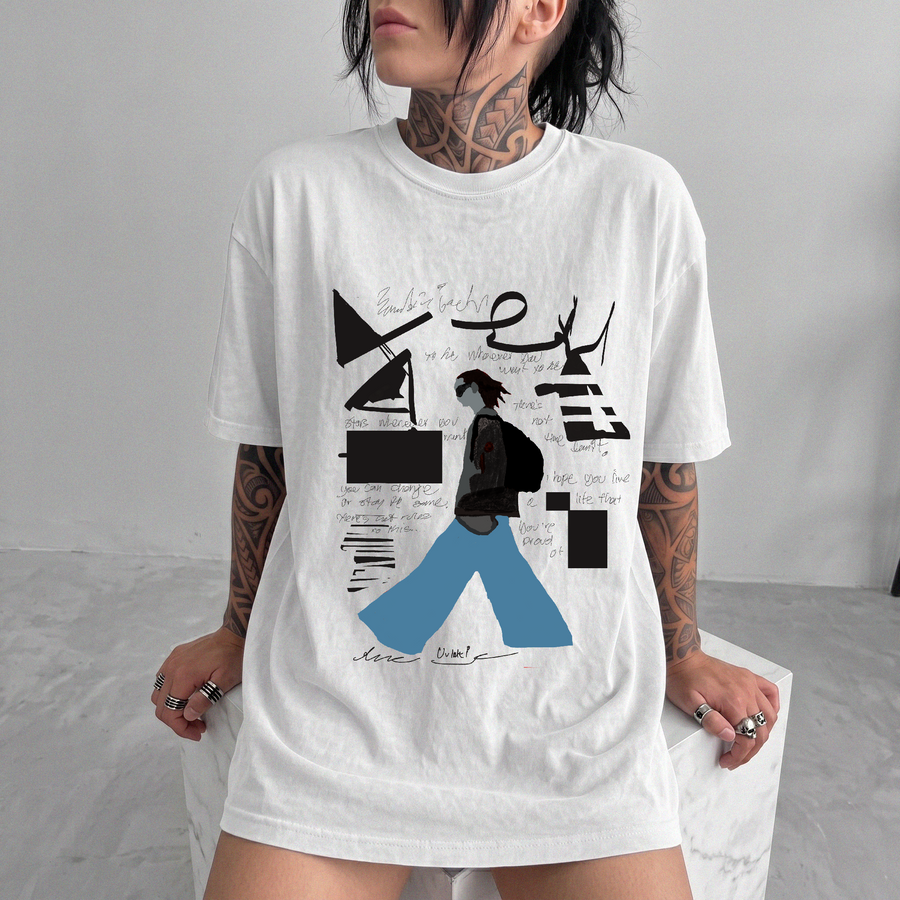Y2K Skater Grunge Tee / 90s Skate Alt Shir
