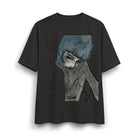Y2k Blue Haired Portrait Graphic T-Shirt