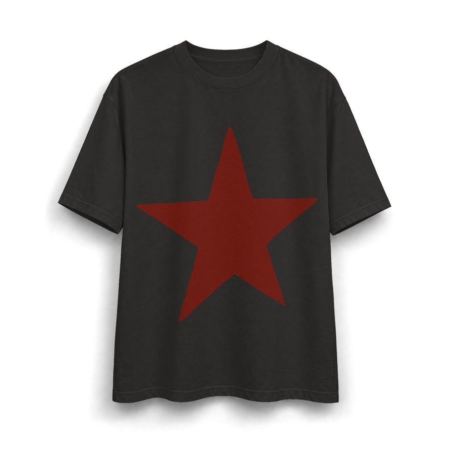 Oversize Grunge Star Y2K Tee / Distressed Americana Y2K Shirt